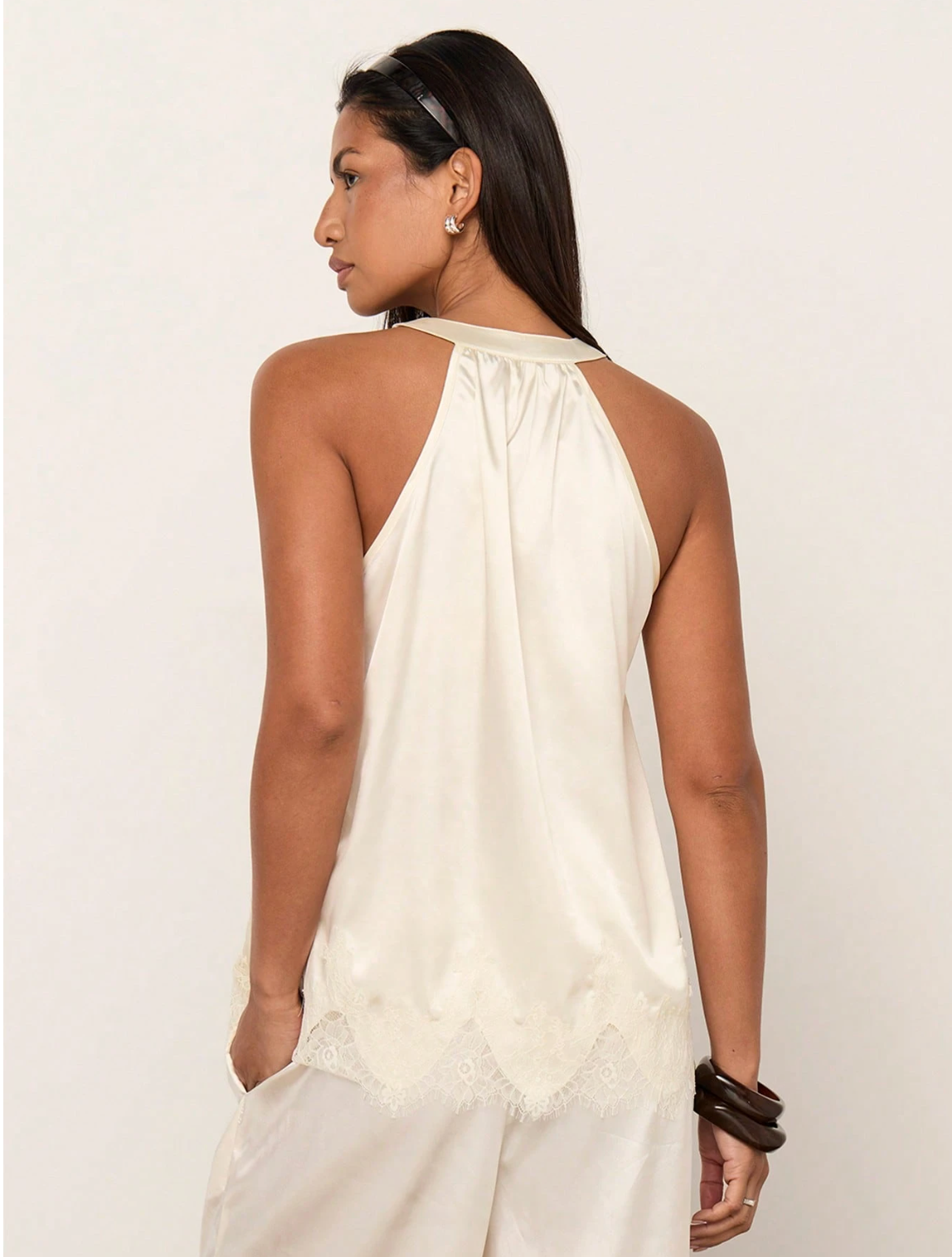 Ravello Satin Lace Top