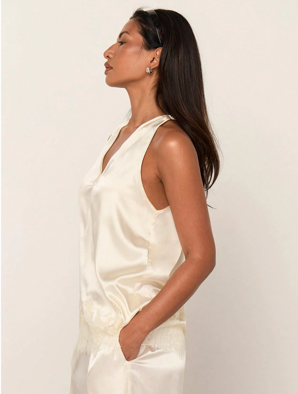 Ravello Satin Lace Top