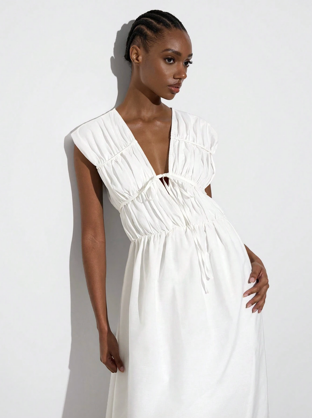 Ari Cotton Blend Maxi Dress