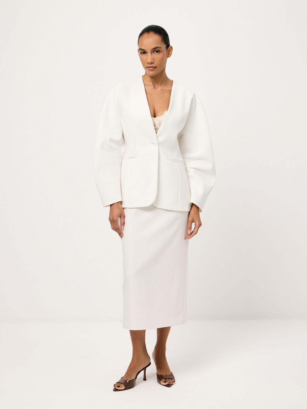 Milky Parfait Structured Jacket