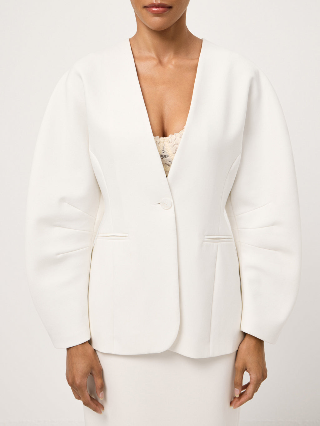Milky Parfait Structured Jacket