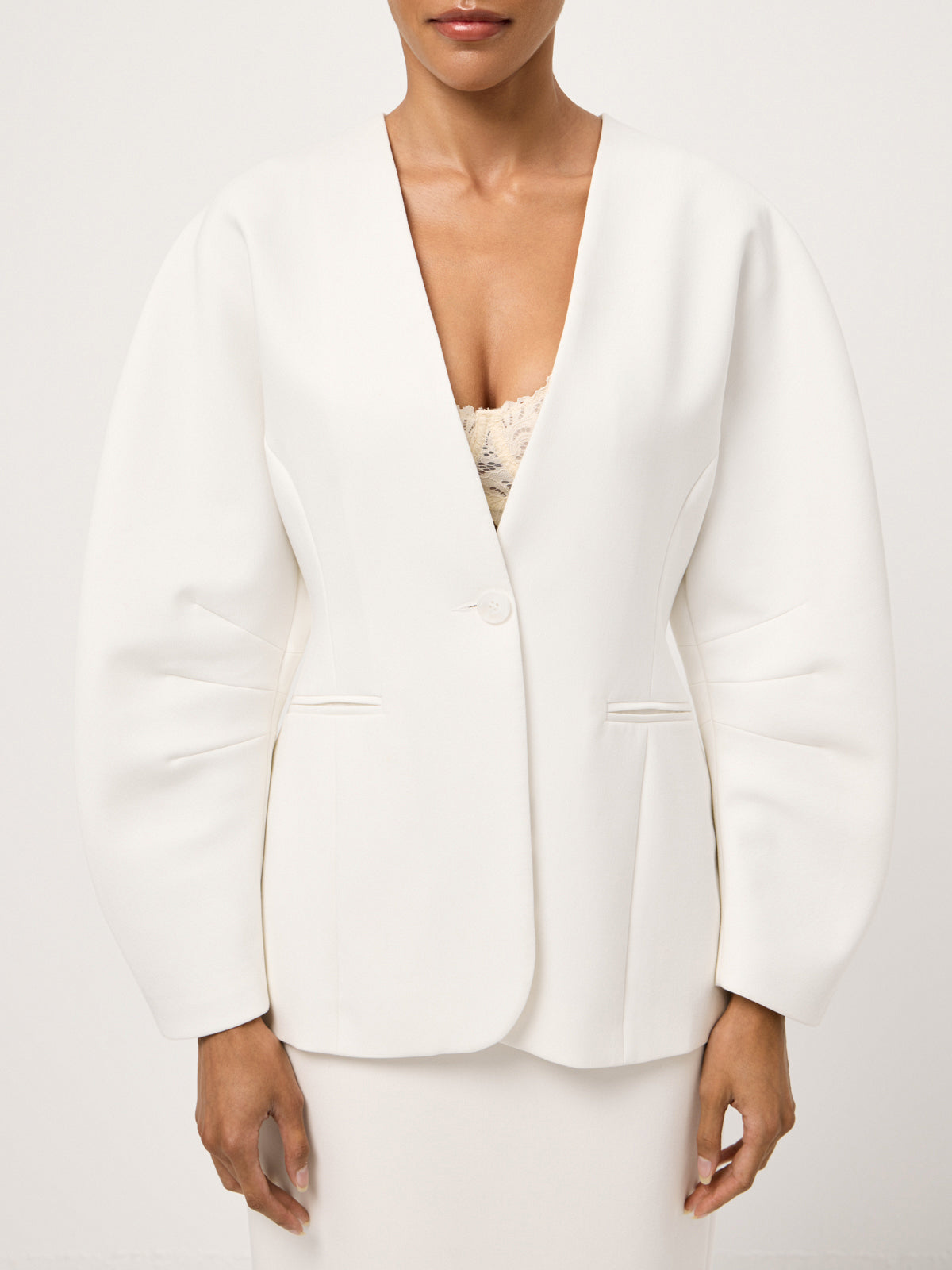Milky Parfait Structured Jacket