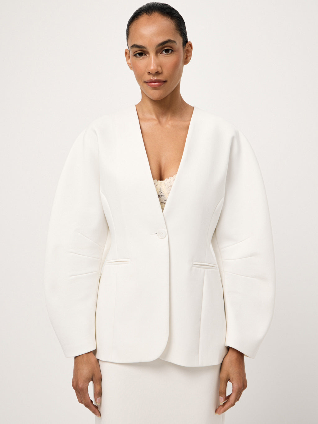Milky Parfait Structured Jacket