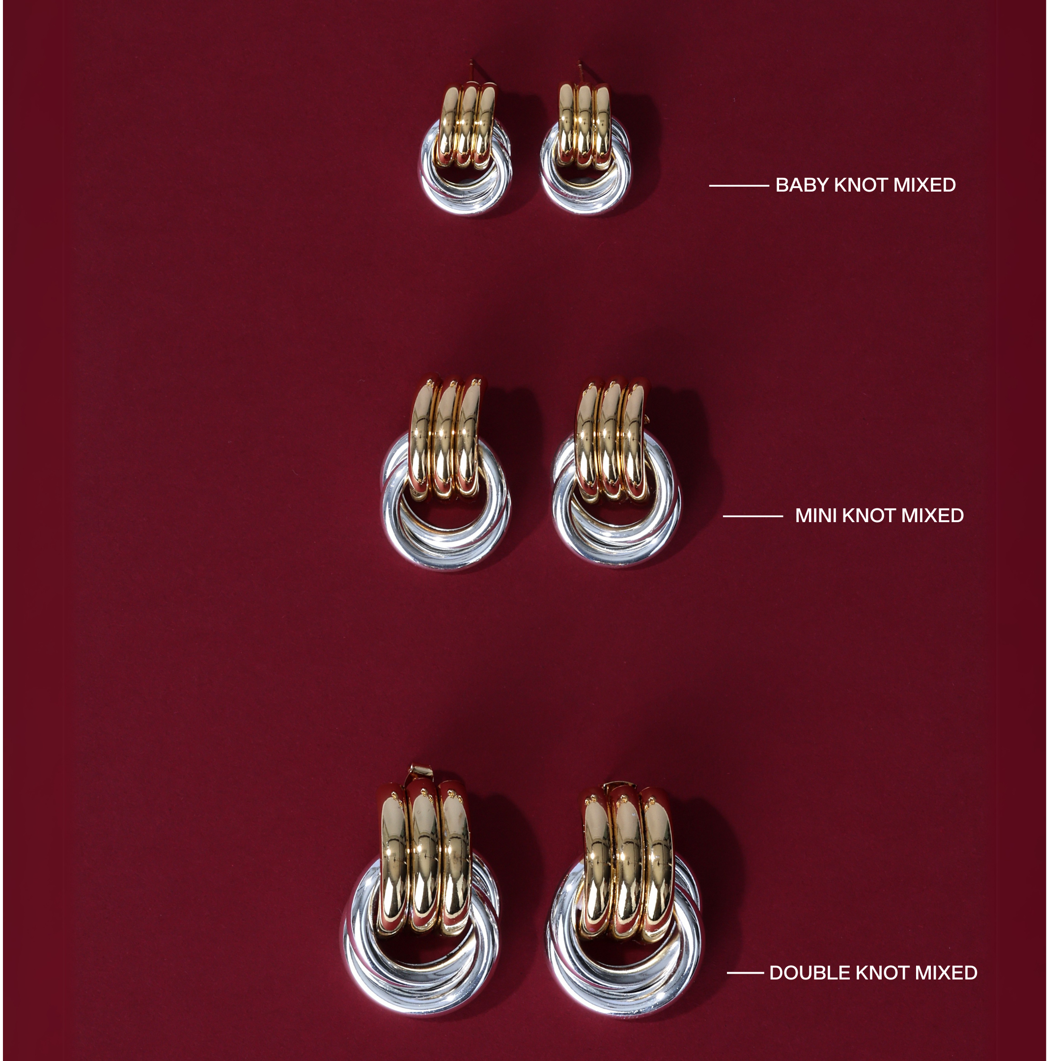 DOUBLE KNOT EARRINGS