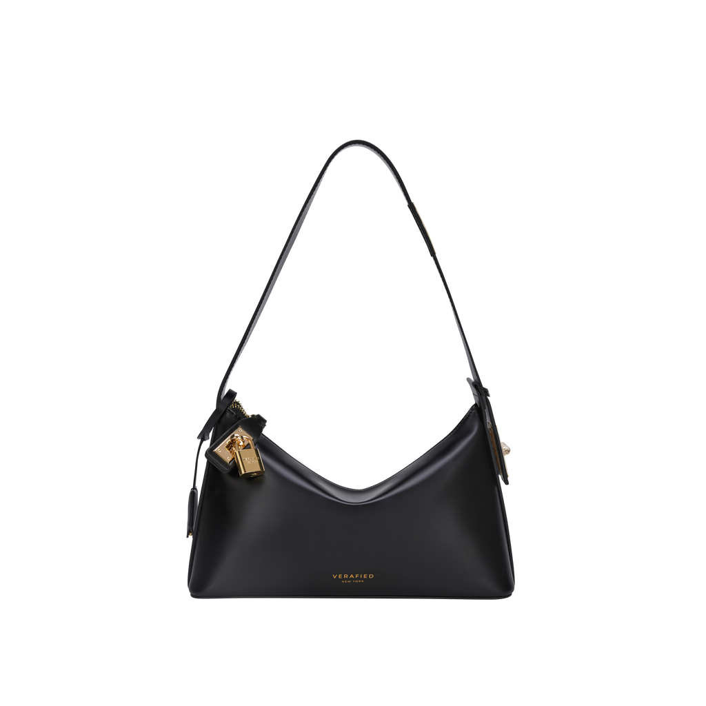 Gold Black Hobo Bag