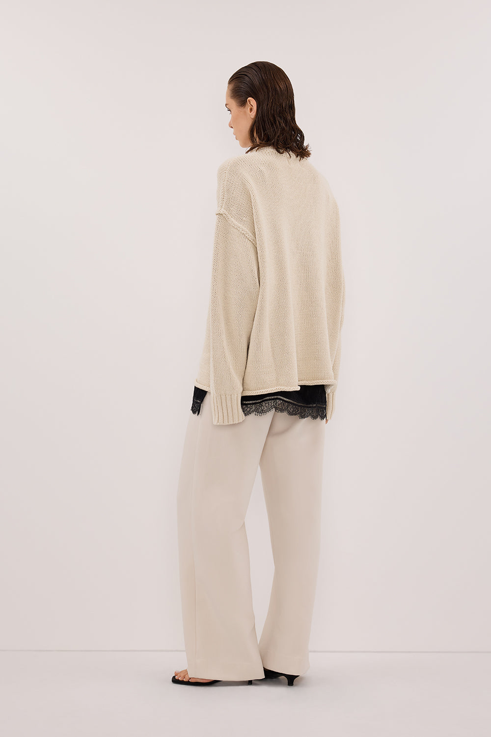 ROY PLASTER OVERSIZED LONGLINE KNIT JUMPER