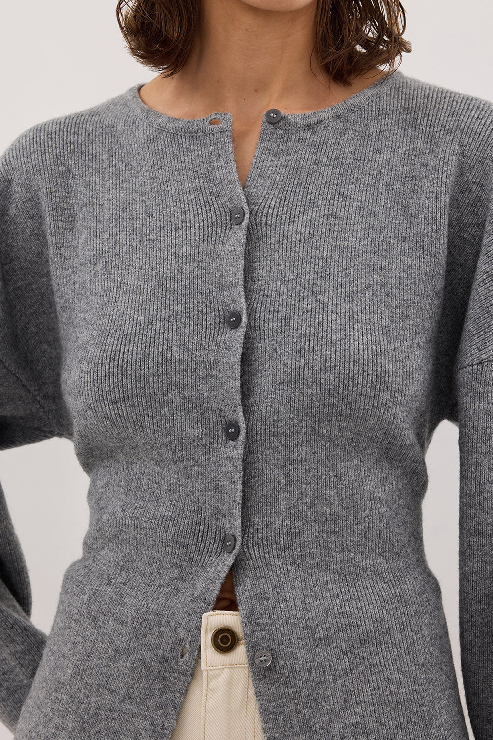 MARTHA GREY MARLE CINCHED CARDIGAN