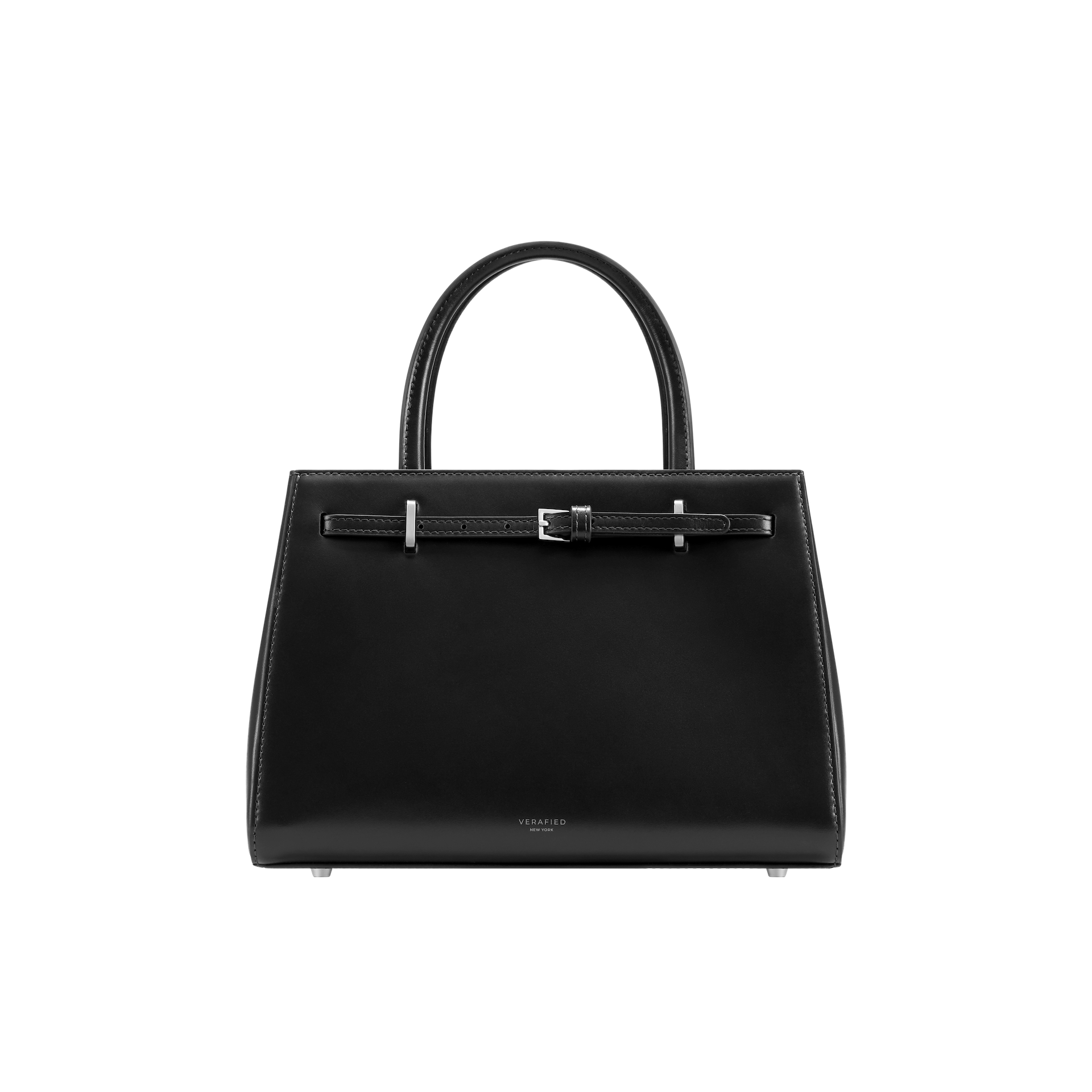 Noir Leather Book Tote Bag 25