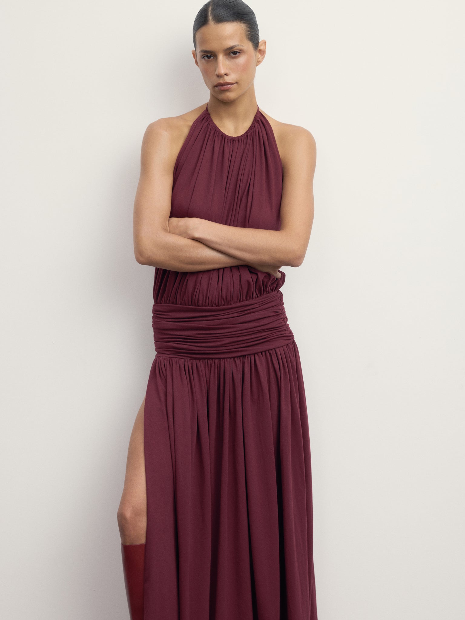 Naked Bordo Dress