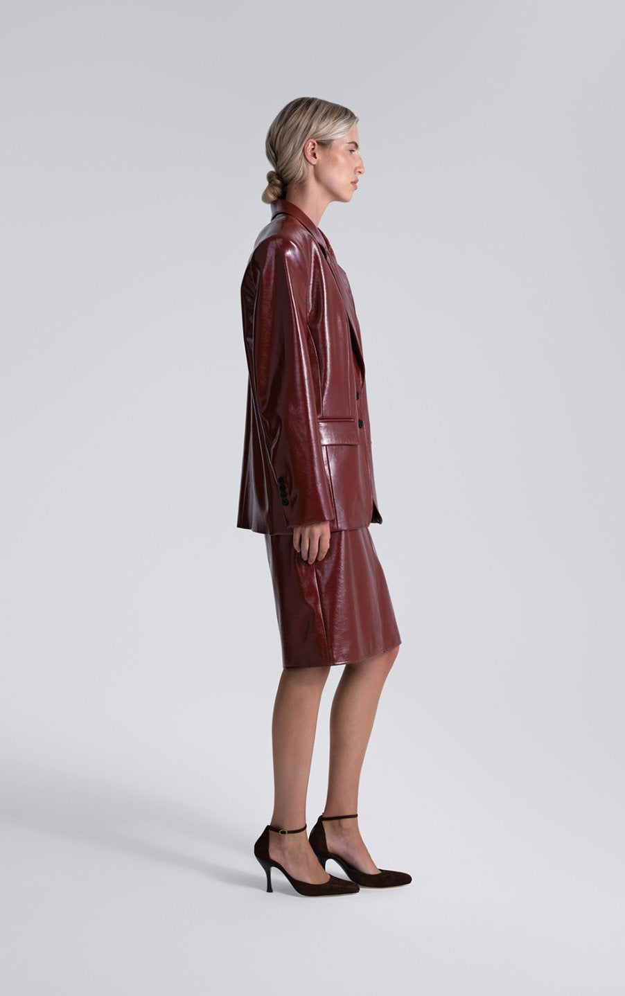 Patent leather jacket