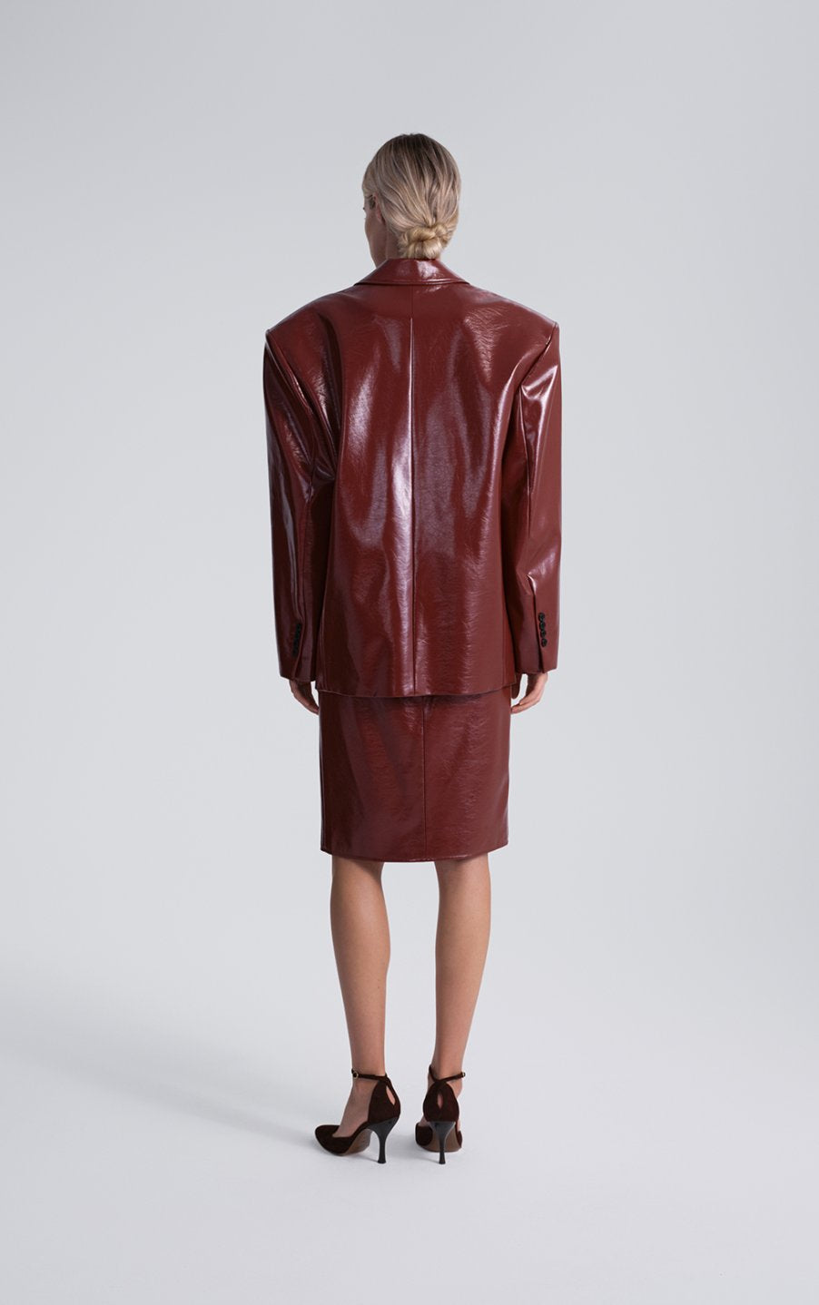 Patent leather jacket