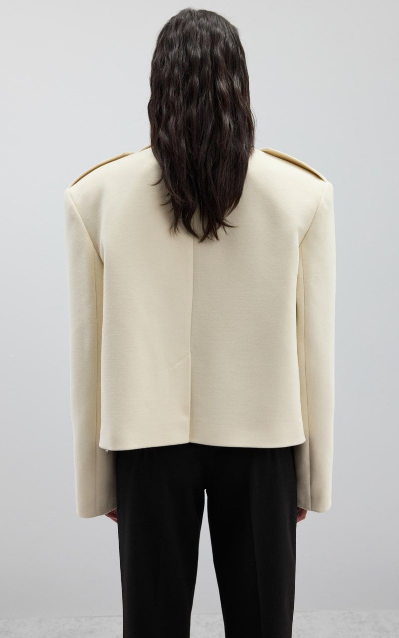 ARISS Cropped Woolen Coat