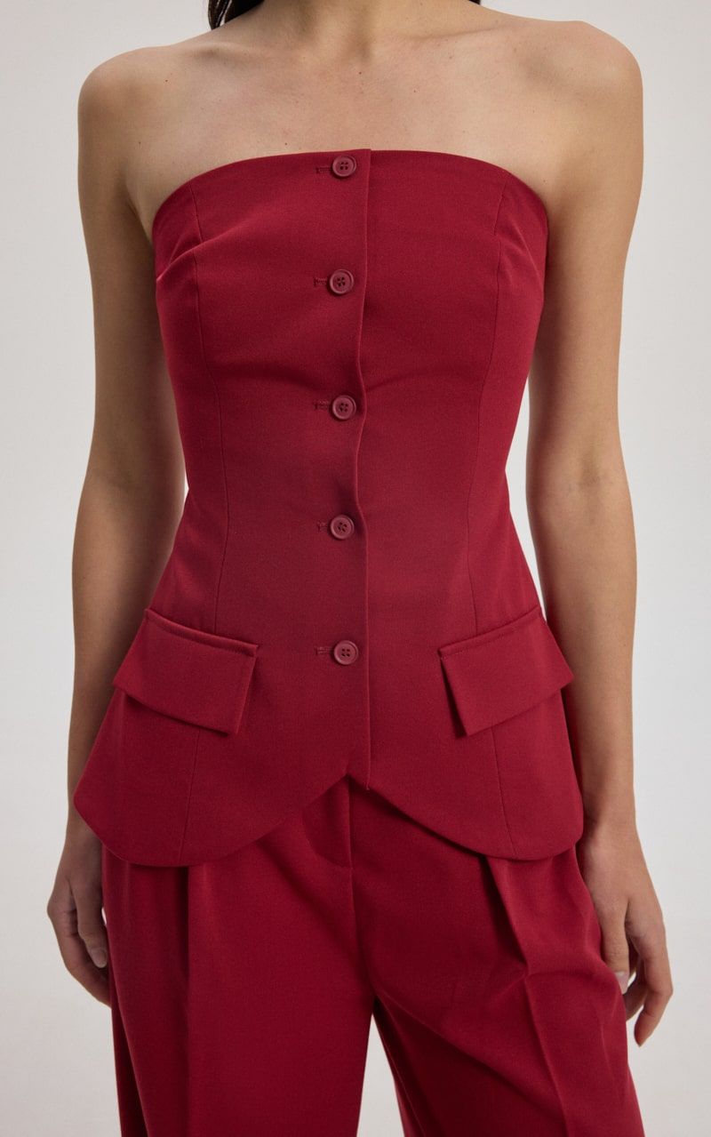 Strapless Bustier Vest