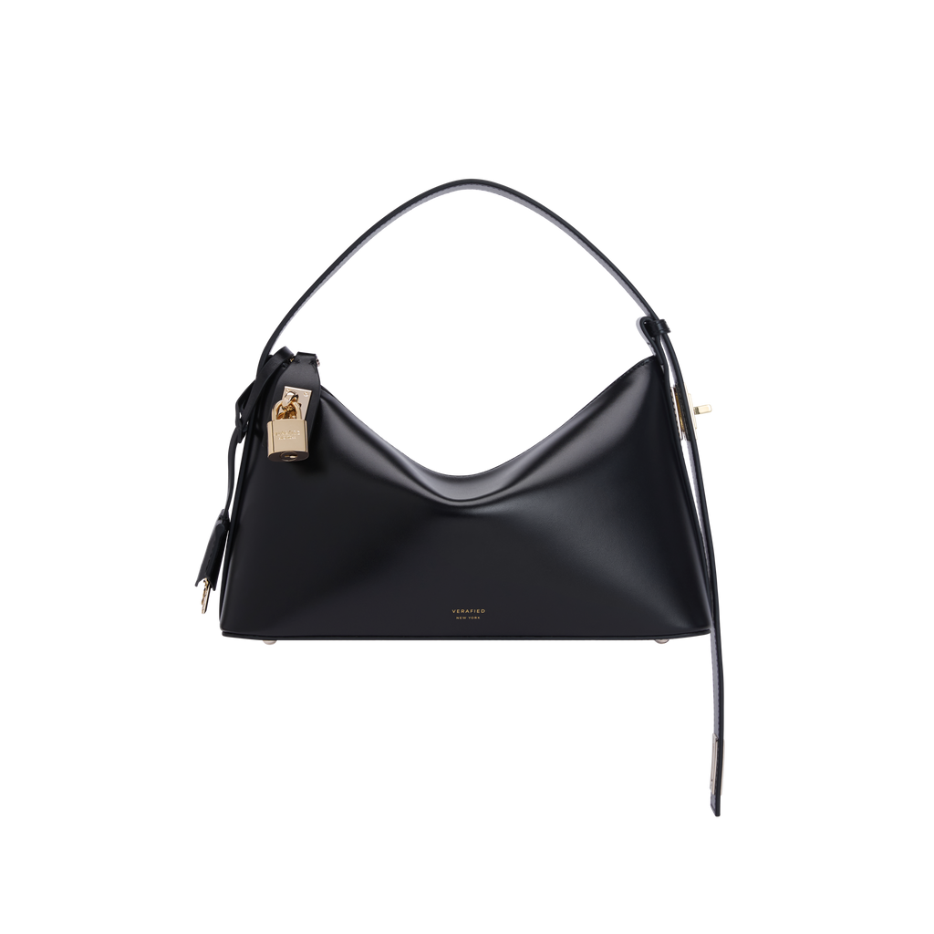 Gold Black Hobo Bag