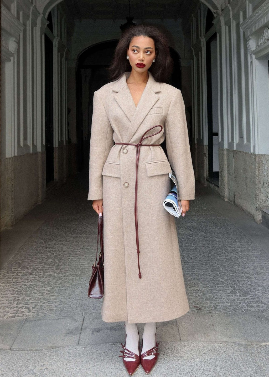 Woollen Single-Breast Coat GIGI