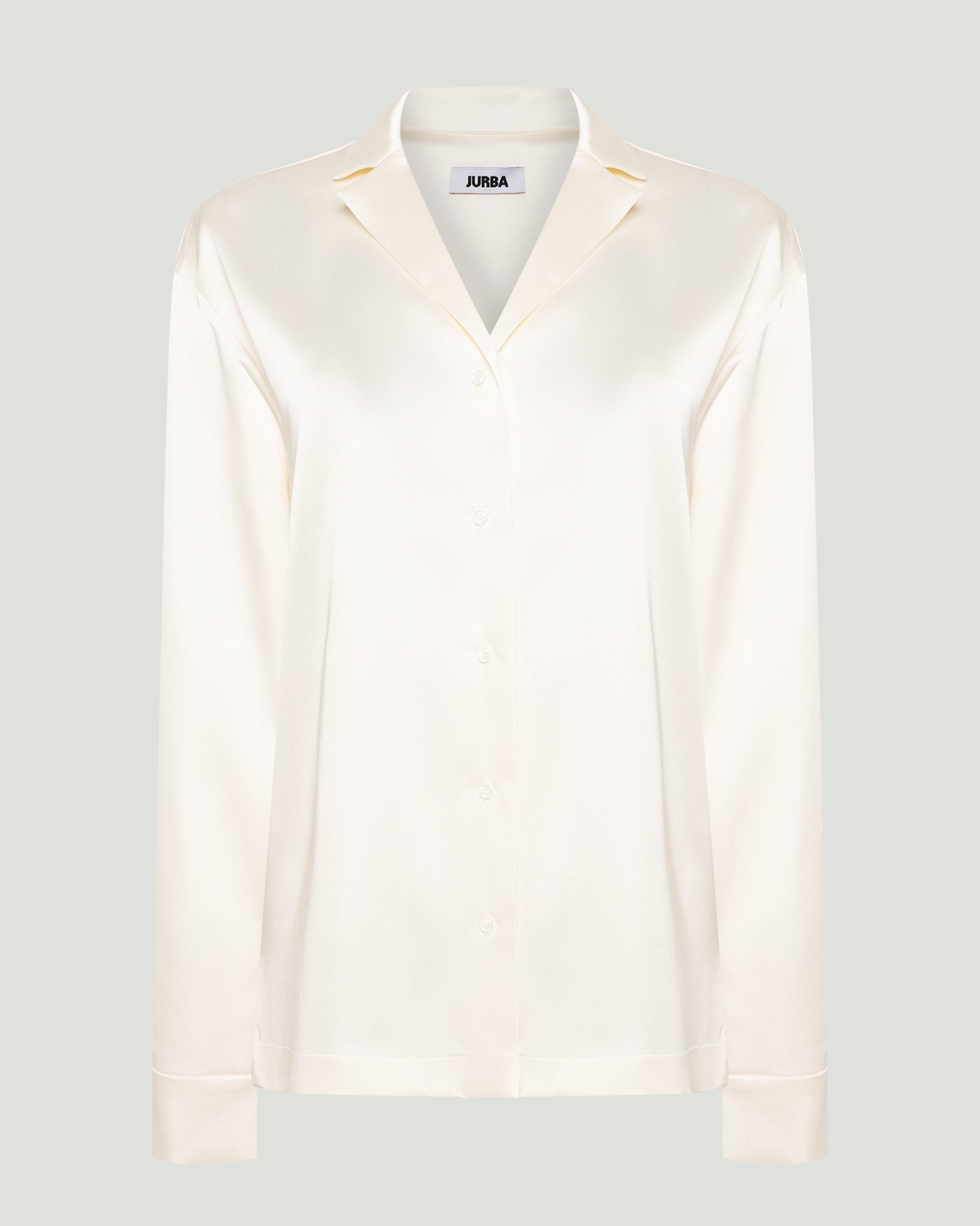FLOWING SATIN SHIRT - IVORY