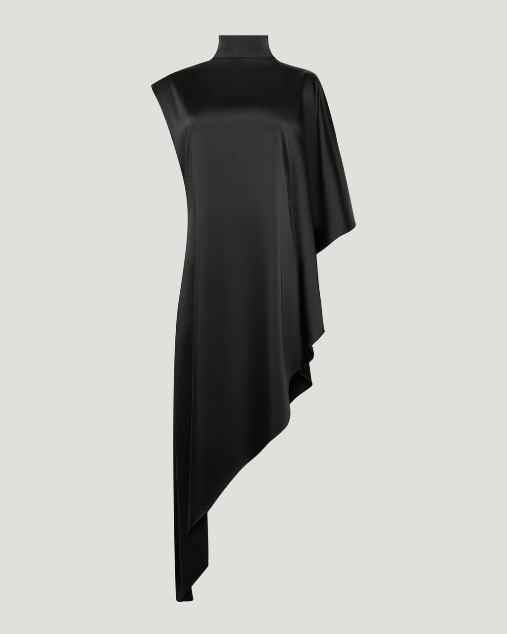 Платье асимметричное из струящейся ткани_3