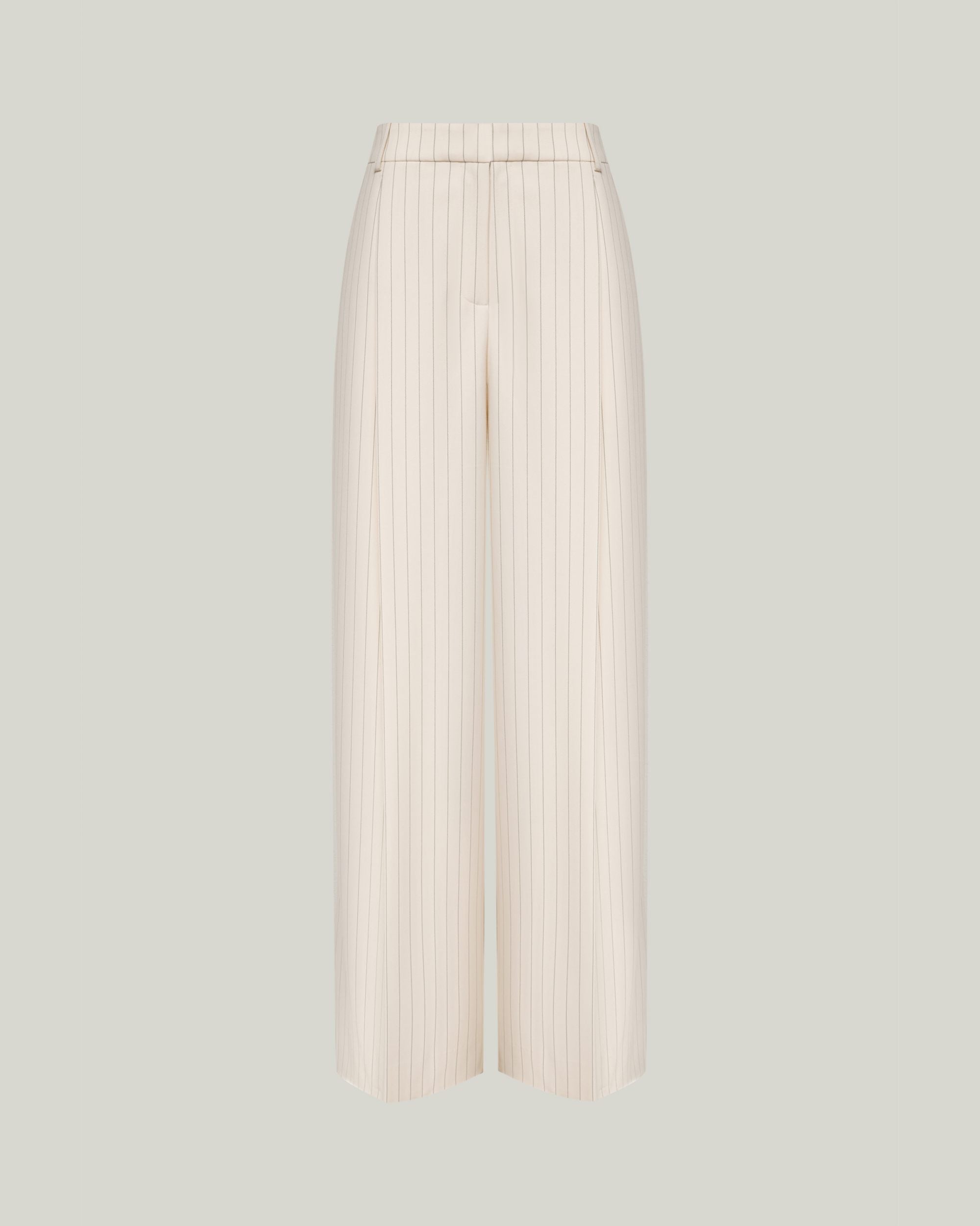 Костюмные брюки палаццо в полоску_1