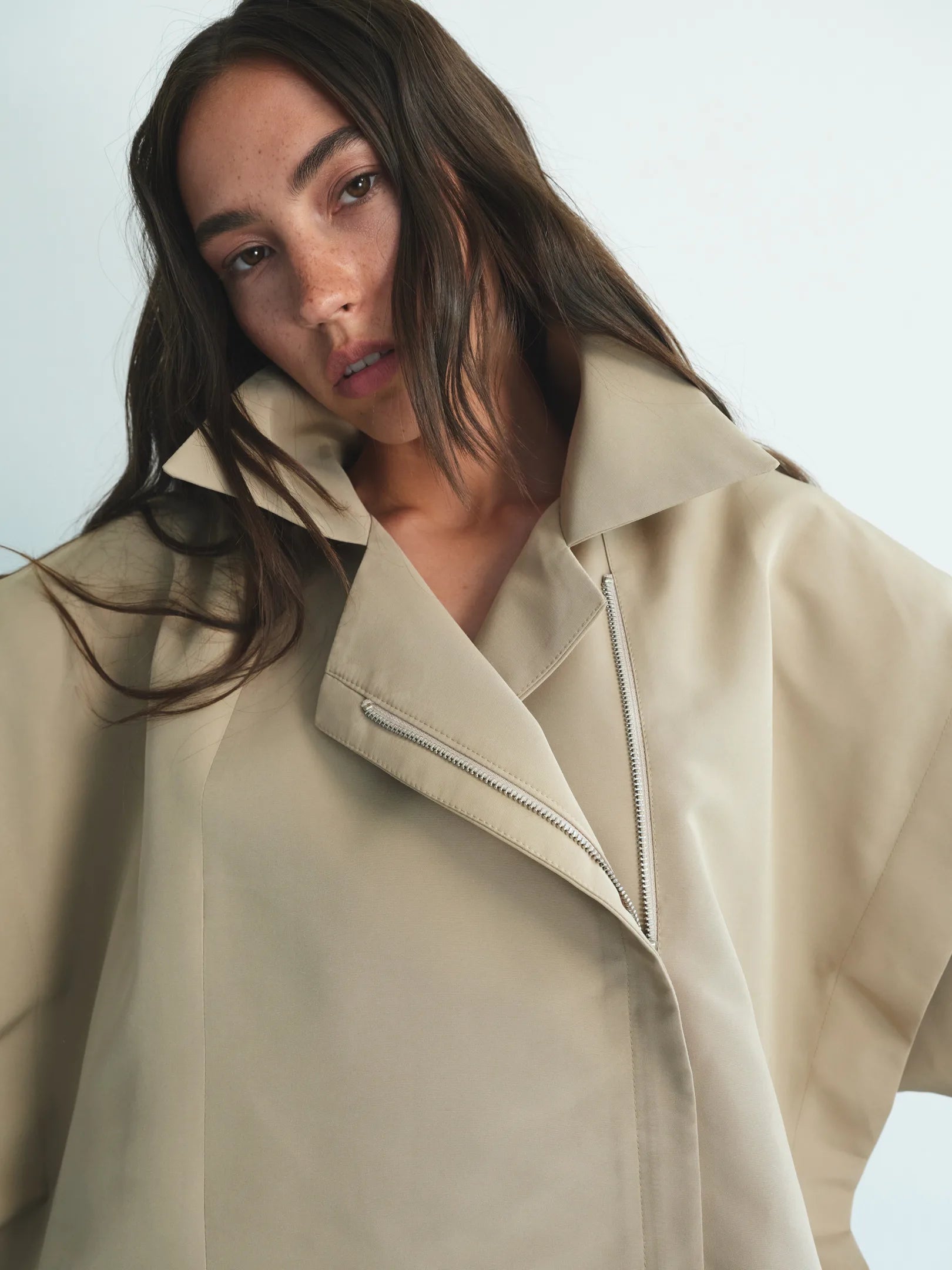 Mocko • Купити Camel crop trench coat • Mocko [моко]