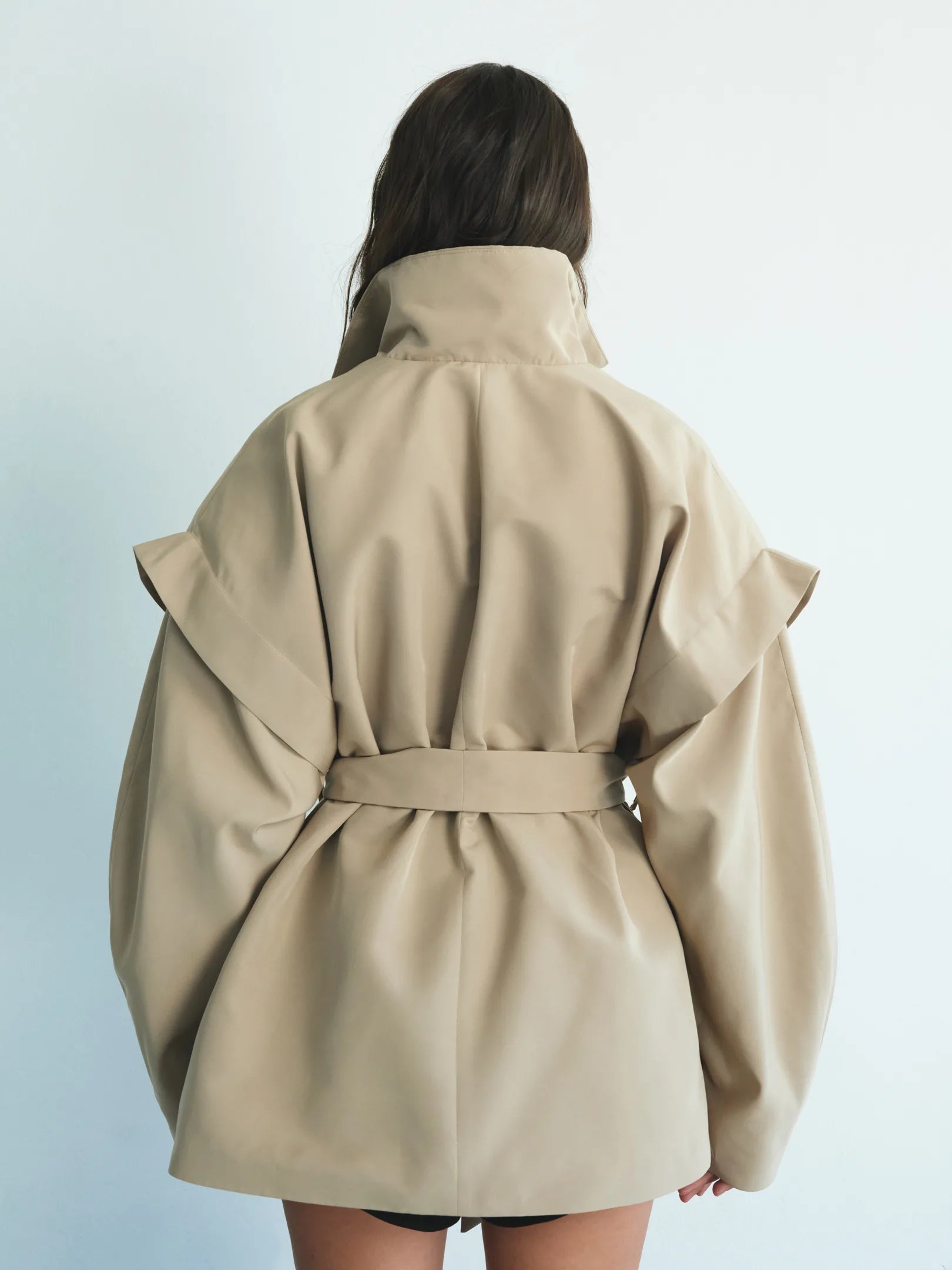 Mocko • Купити Camel crop trench coat • Mocko [моко]