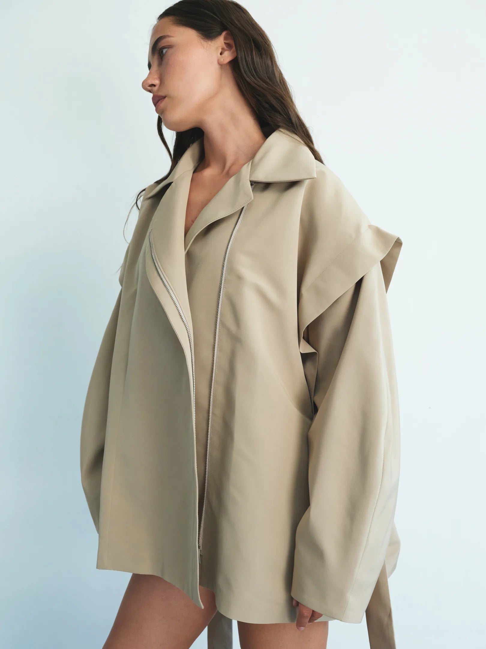 Mocko • Купити Camel crop trench coat • Mocko [моко]